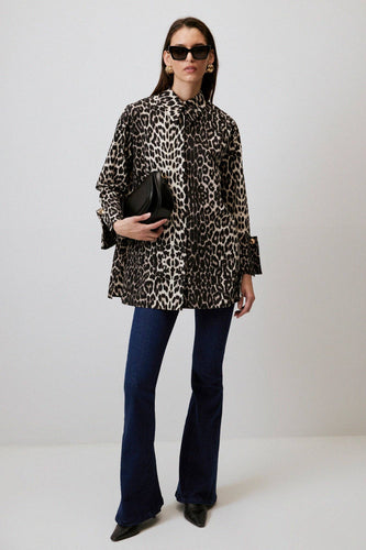 PATTERNED SHIRT WITH WIDE CUFFS - MarramTrading.com