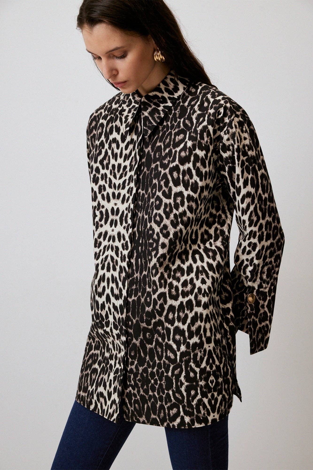 PATTERNED SHIRT WITH WIDE CUFFS - MarramTrading.com