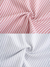 Load image into Gallery viewer, Pinstripe Long Sleeves Shirt with Tie Down Collar - MarramTrading.com
