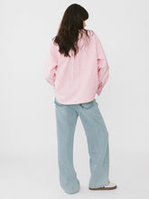 Load image into Gallery viewer, Pinstripe Long Sleeves Shirt with Tie Down Collar - MarramTrading.com
