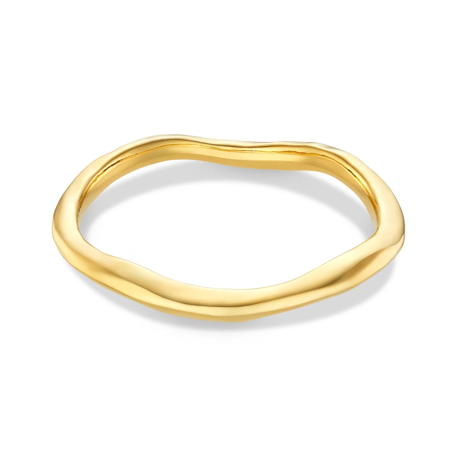 Polished Hammered Bangle - MarramTrading.com