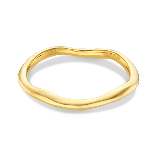 Polished Hammered Bangle - MarramTrading.com