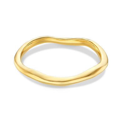 Polished Hammered Bangle - MarramTrading.com