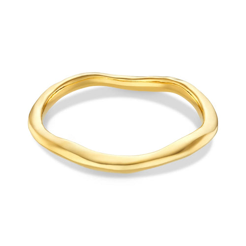 Polished Hammered Bangle - MarramTrading.com