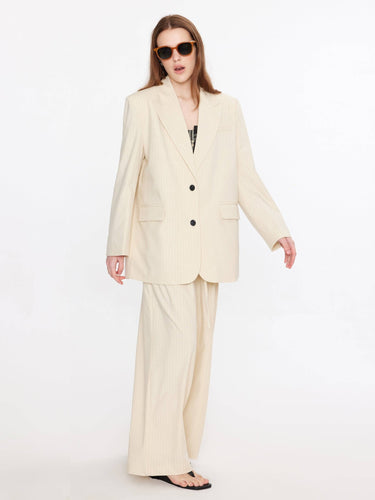 Power Shoulder Oversized Blazer - MarramTrading.com