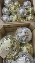 Load and play video in Gallery viewer, Disco Bauble Gold/Silver
