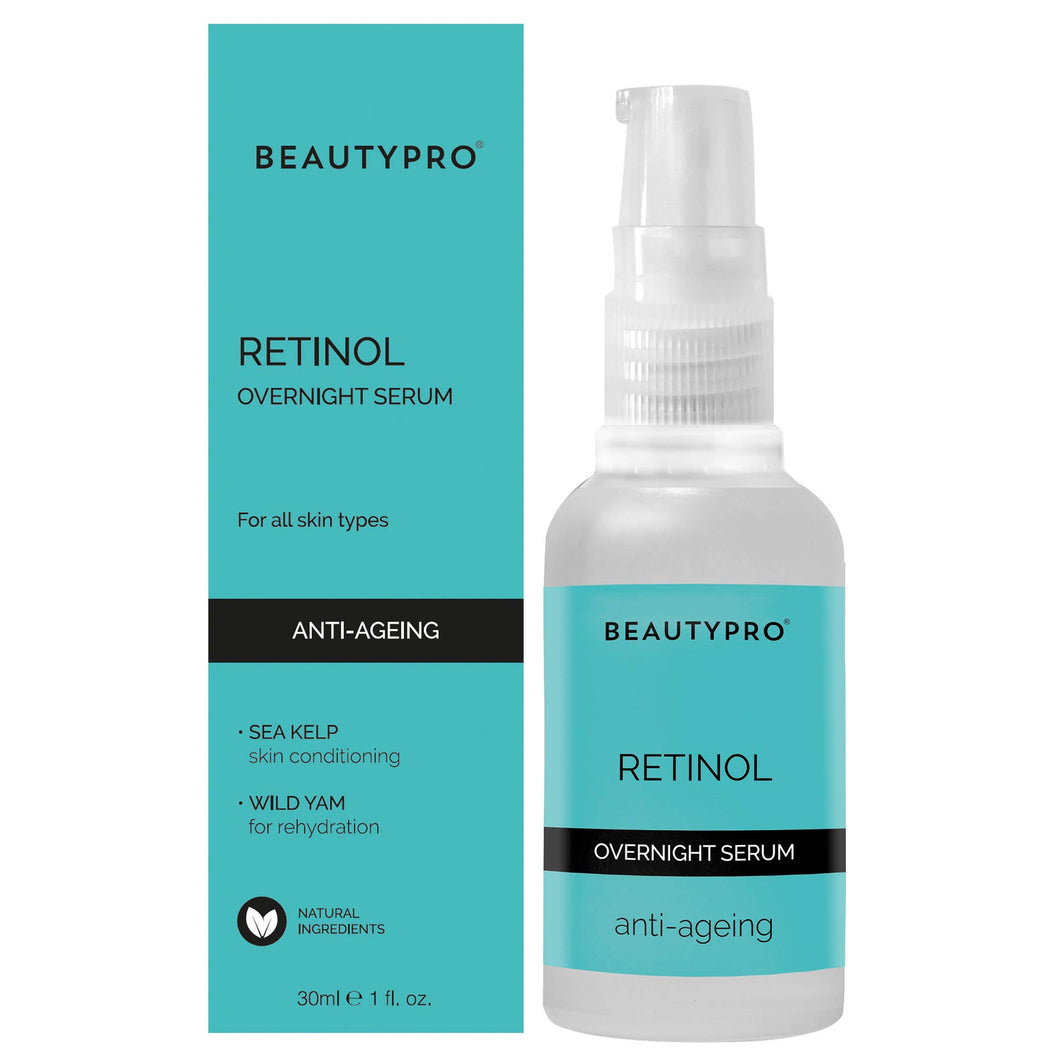 RETINOL Overnight Serum 30ml - Vegan, Anti - Ageing, Acne Care - MarramTrading.com