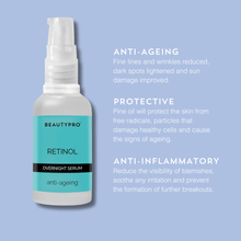 Load image into Gallery viewer, RETINOL Overnight Serum 30ml - Vegan, Anti - Ageing, Acne Care - MarramTrading.com
