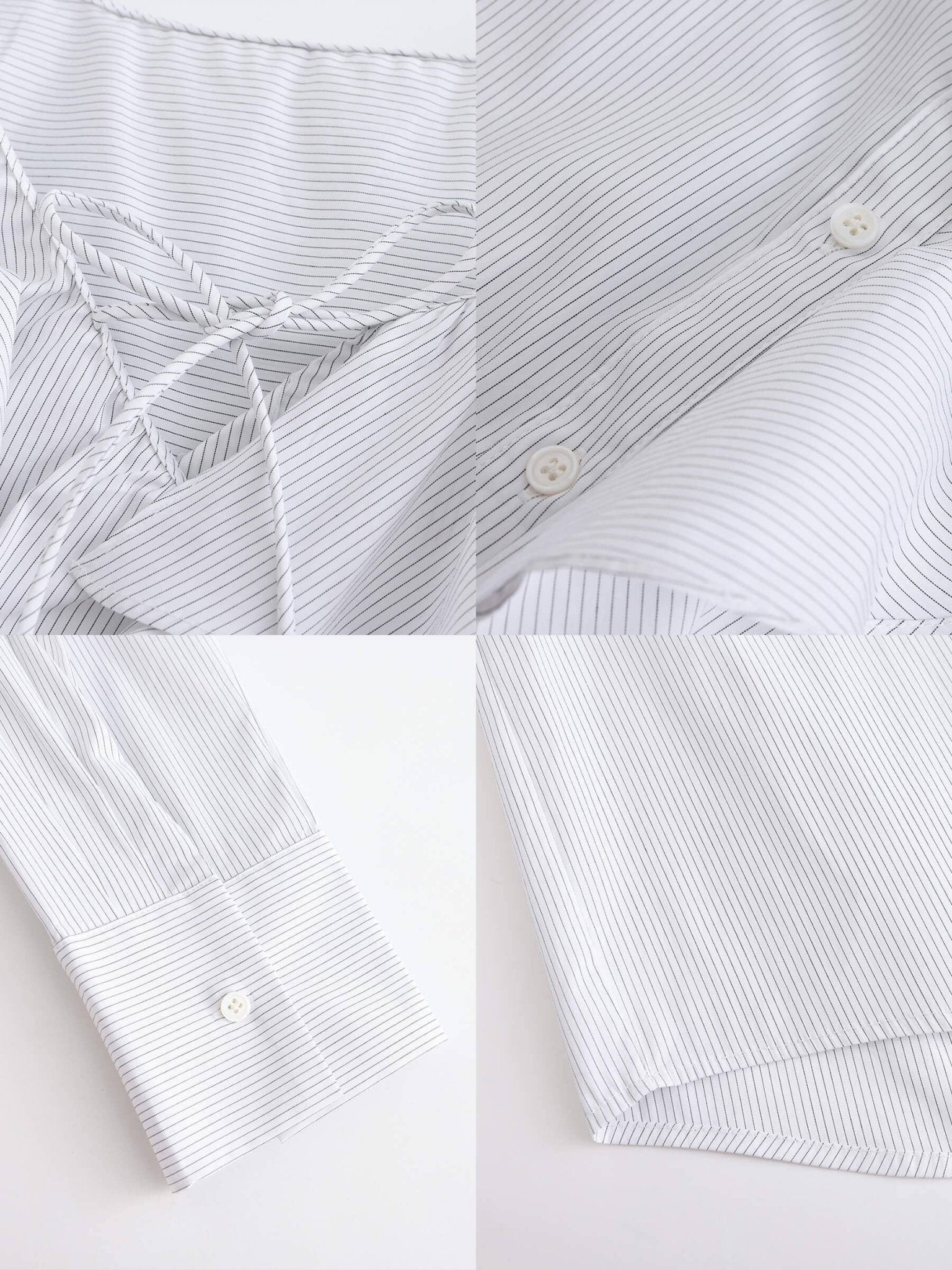 Ruffle Collar Striped Shirt - MarramTrading.com