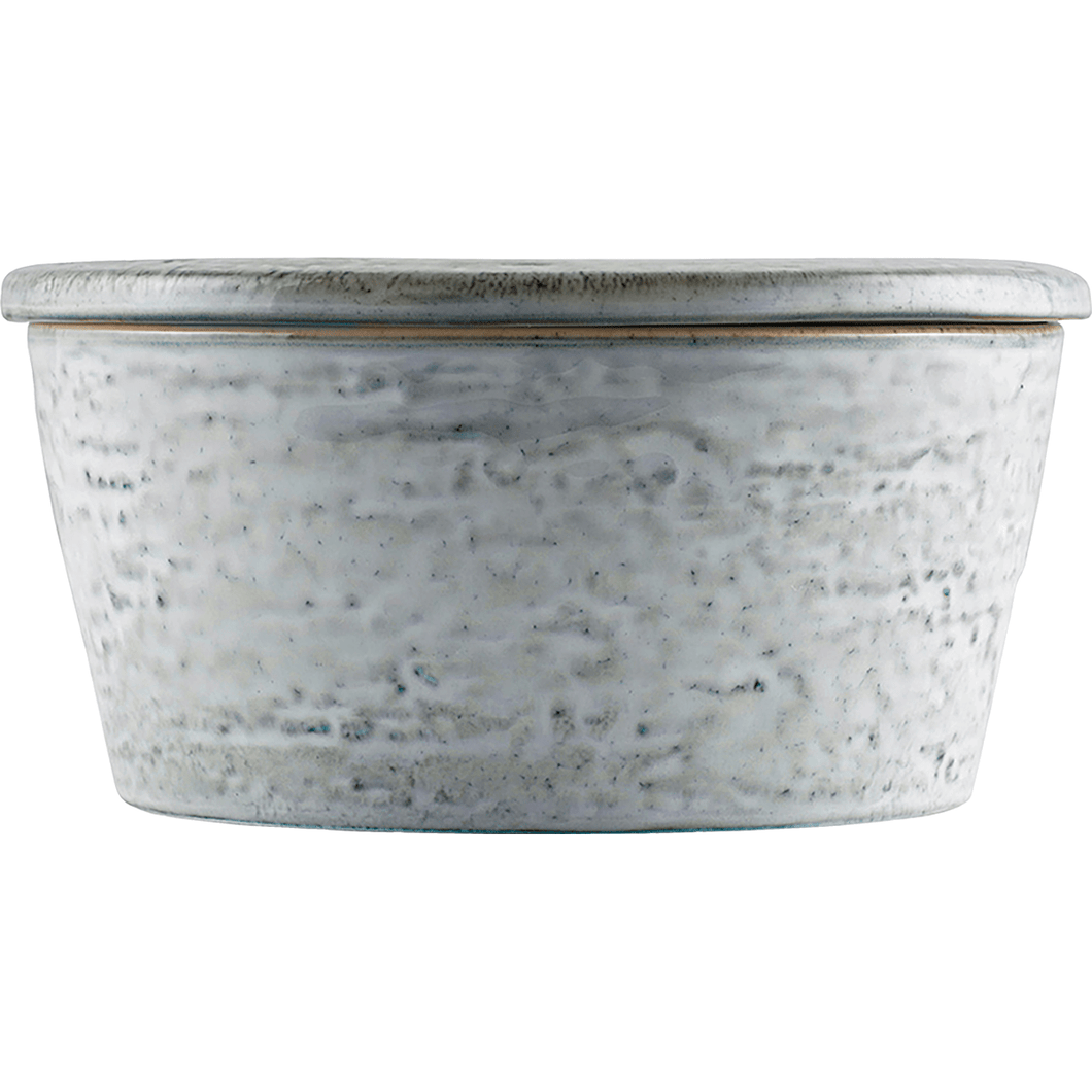 Rustic Grey/Blue Storage Jar with Lid - MarramTrading.com