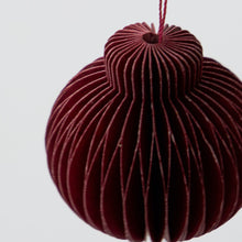 Load image into Gallery viewer, Set of 6 Burgundy Ornaments - MarramTrading.com
