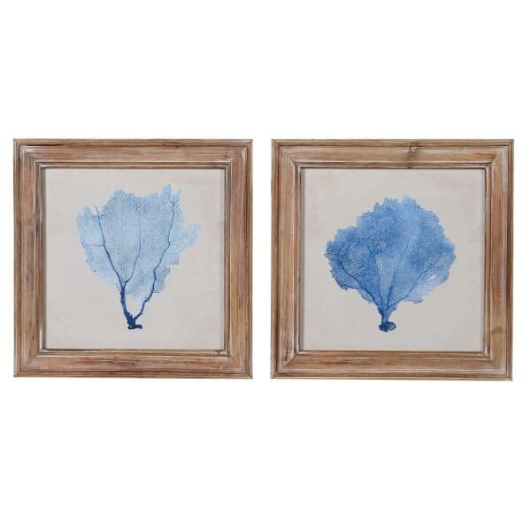 Set of Two Blue Coral Pictures - MarramTrading.com