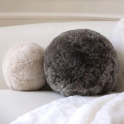 Sheepskin Ball Cushion Small - MarramTrading.com