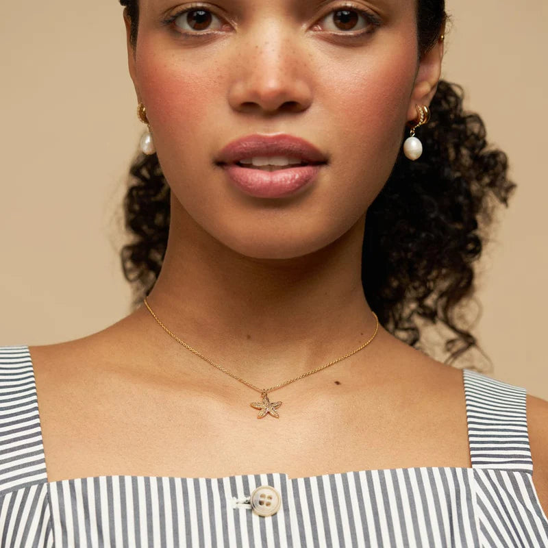 Textured Starfish Necklace