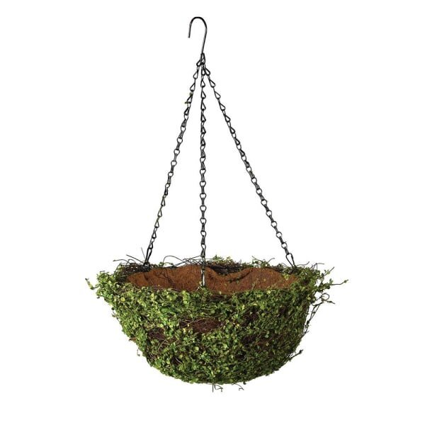 Small Hanging Basket with Faux Baby's Tear
