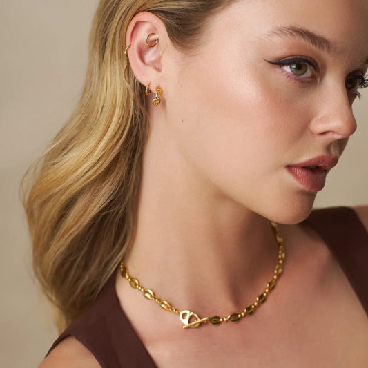 Chain Small Hoop Earrings