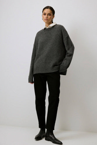 SOLID COLOUR OVERSIZE SWEATER - MarramTrading.com