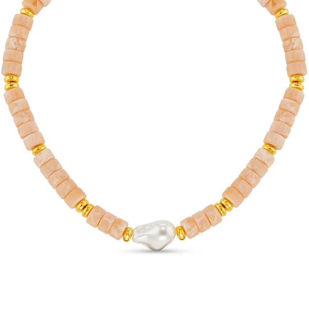 Statement Pearl & Bead Necklace