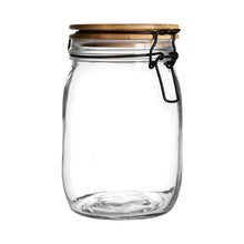 Load image into Gallery viewer, Storage Jar Wooden Lid - Clear Seal - 1L - MarramTrading.com
