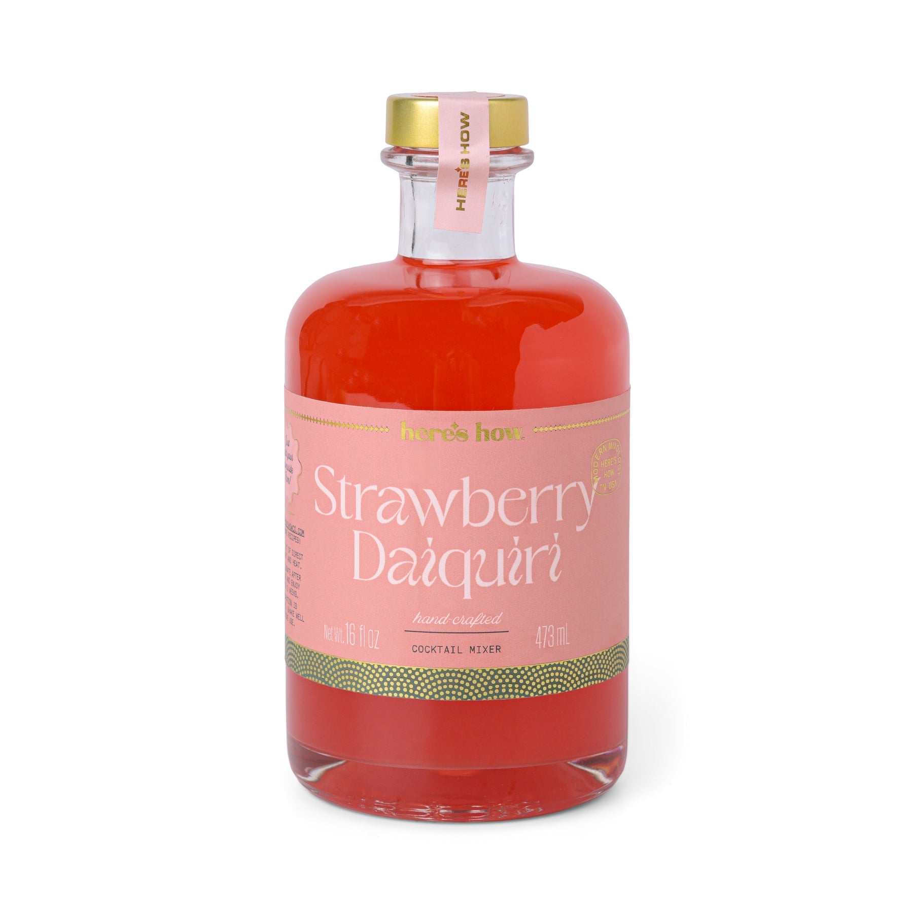 Strawberry Daiquiri Cocktail Mixer 500ml - MarramTrading.com