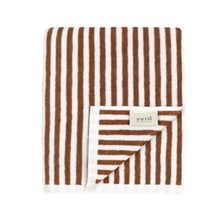 Load image into Gallery viewer, Striped Cotton Towels - Pecan - MarramTrading.com
