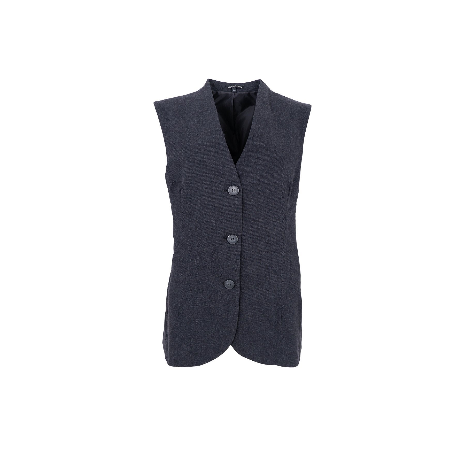 Tailored Longline Vest Dark Grey - MarramTrading.com