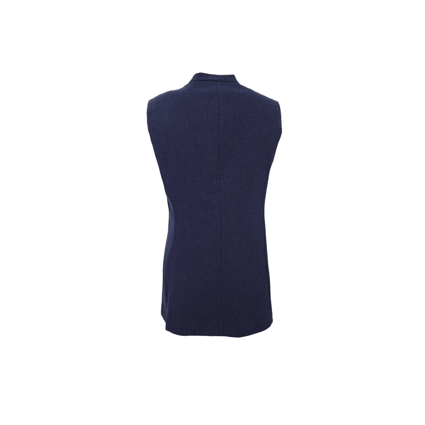 Tailored Longline Vest Navy Blue - MarramTrading.com