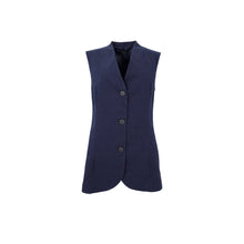 Load image into Gallery viewer, Tailored Longline Vest Navy Blue - MarramTrading.com
