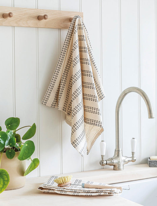 TEA TOWELS SET OF 2 CHARCOAL - MarramTrading.com