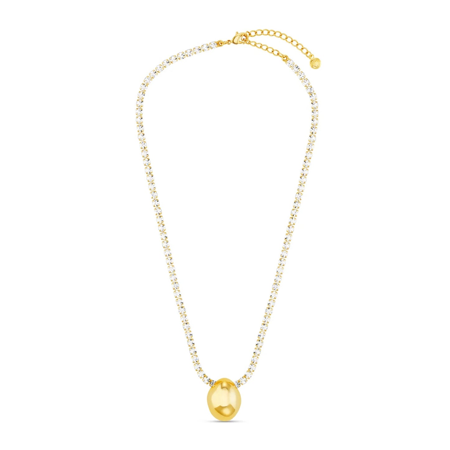 Tennis Chain & Polished Drop Necklace - MarramTrading.com