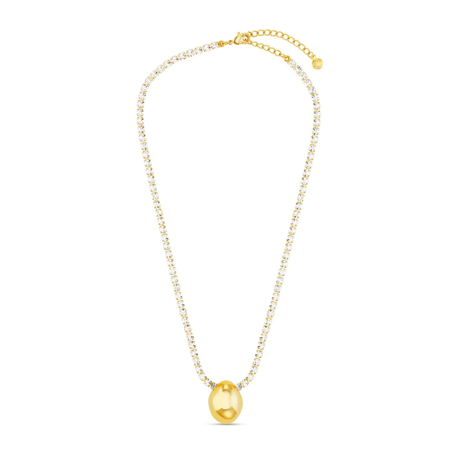 Tennis Chain & Polished Drop Necklace - MarramTrading.com