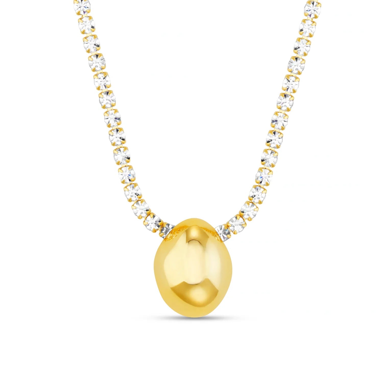 Tennis Chain & Polished Drop Necklace - MarramTrading.com