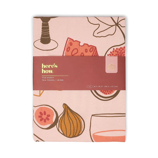 THE EMMY TEA TOWEL - WINE - MarramTrading.com