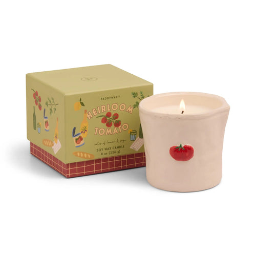 Tomato Embossed Ceramic Candle - MarramTrading.com