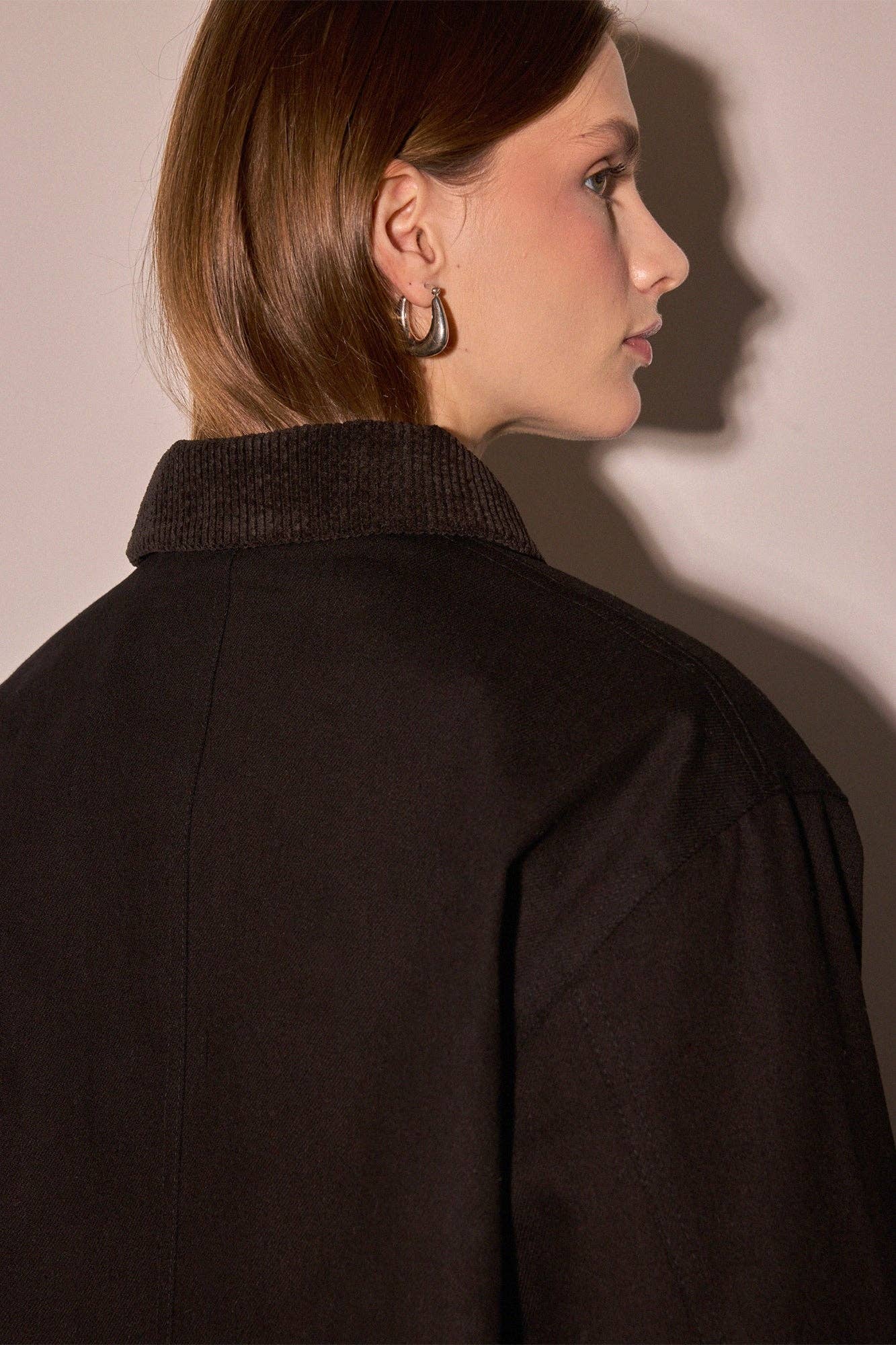 UTILITY GABARDINE JACKET WITH VELVET COLLAR - MarramTrading.com