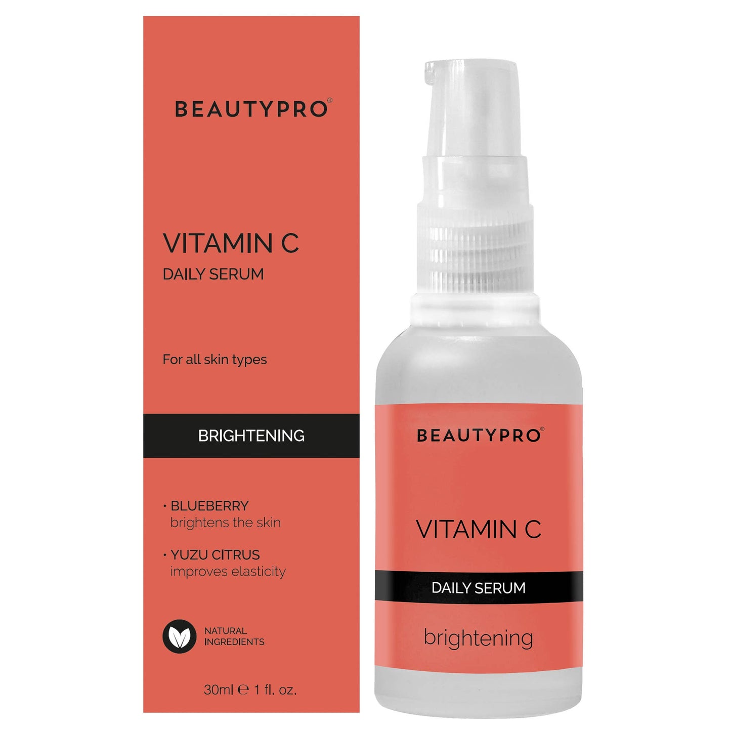 VITAMIN C Brightening Daily Serum 30ml - Vegan, Water Free - MarramTrading.com
