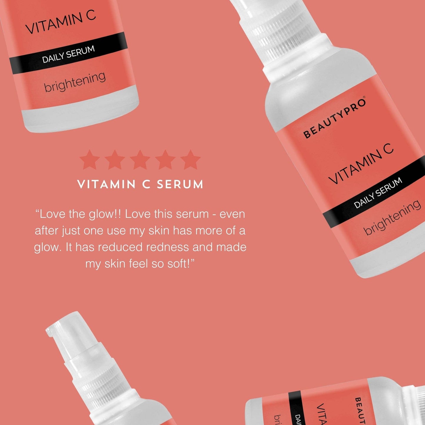 VITAMIN C Brightening Daily Serum 30ml - Vegan, Water Free - MarramTrading.com