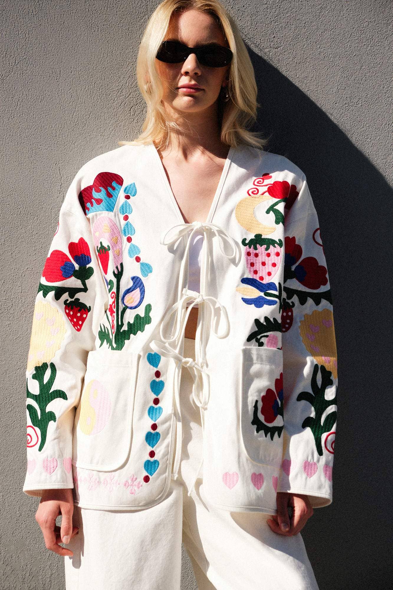 Whimsical Folk Embroidered Jacket - MarramTrading.com