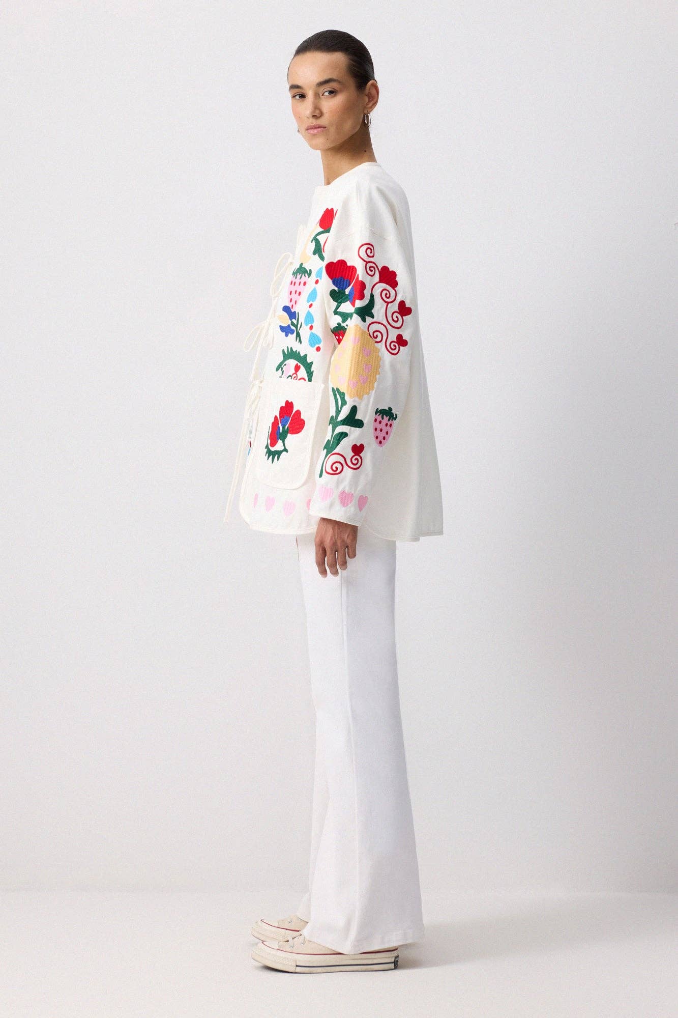Whimsical Folk Embroidered Jacket - MarramTrading.com