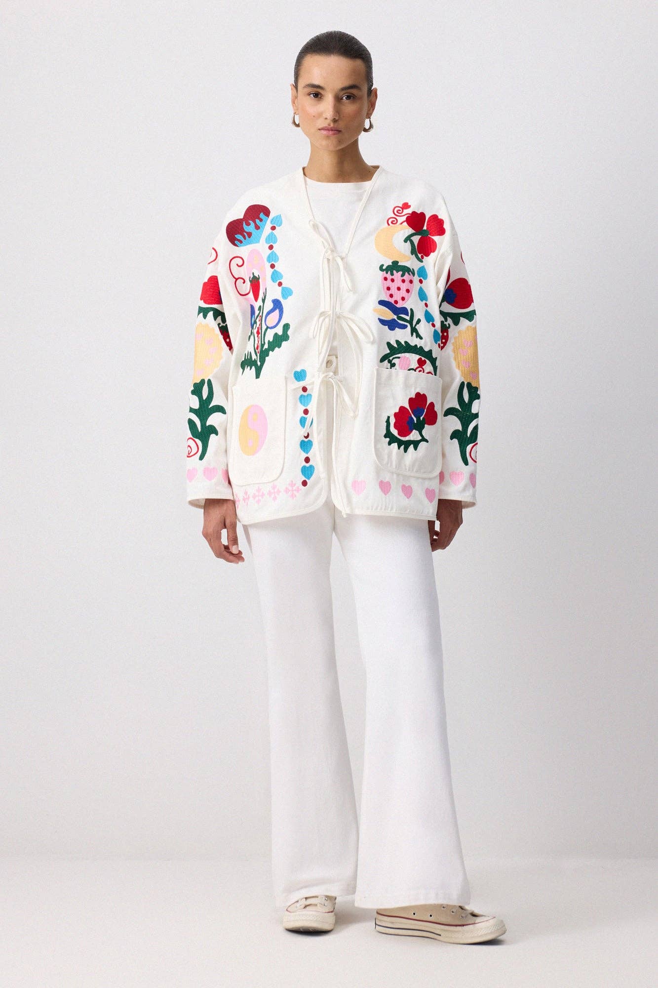Whimsical Folk Embroidered Jacket - MarramTrading.com