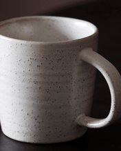 Load image into Gallery viewer, White and grey speckled Mug - MarramTrading.com
