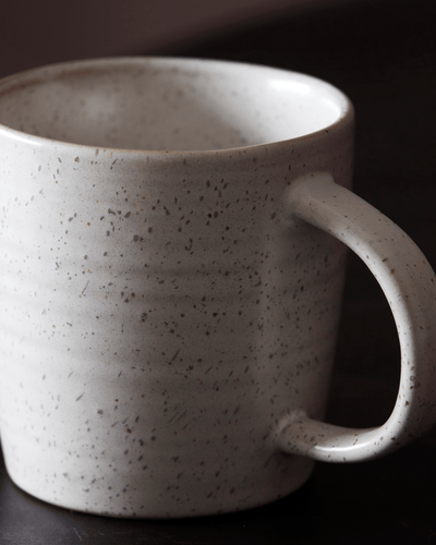White and grey speckled Mug - MarramTrading.com