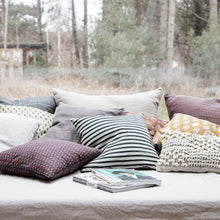 Load image into Gallery viewer, Black / Grey Stripe Cushion Cover
