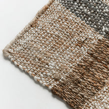 Load image into Gallery viewer, Natural Jute Check Rug
