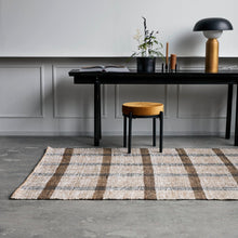 Load image into Gallery viewer, Natural Jute Check Rug
