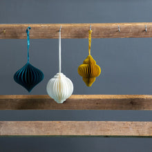 Load image into Gallery viewer, Paper Honeycomb Baubles Decorations - 3 Pack
