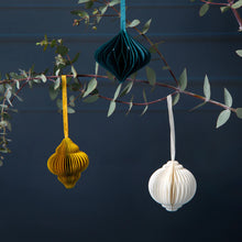 Load image into Gallery viewer, Paper Honeycomb Baubles Decorations - 3 Pack
