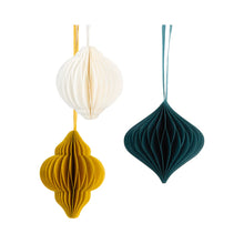 Load image into Gallery viewer, Paper Honeycomb Baubles Decorations - 3 Pack
