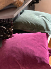 Load image into Gallery viewer, Green Velvet Cushion
