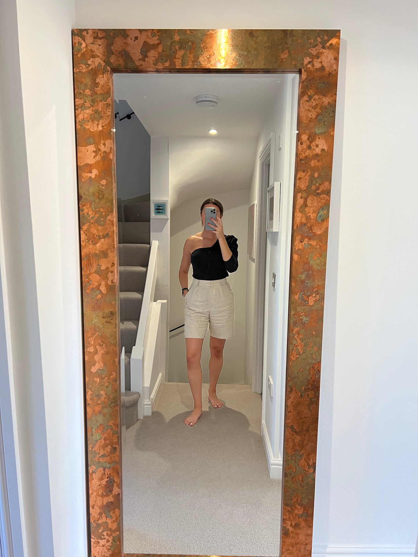 Brass Effect Wall Mirror